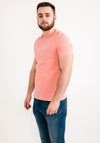 Calvin Klein Raised Striped Logo T-Shirt, Darling Pink