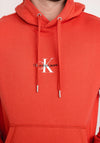 Calvin Klein Jeans Monogram Logo Hoodie, Rhubarb Red