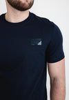 Calvin Klein Highshine Box Logo T-Shirt, Navy