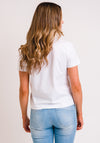 Calvin Klein Jeans Womens Embroidered Logo T-Shirt, White