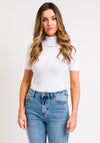 Calvin Klein Jeans Mock Neck T-Shirt, White