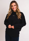 Calvin Klein Jeans Womens Micro Branding Sweatshirt, Black