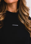 Calvin Klein Jeans Womens Micro Branding Sweatshirt, Black