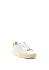 Calvin Klein Womens Leather Trainer, White
