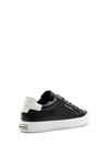 Calvin Klein Womens Leather Monochrome Trainer, Black