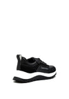 Calvin Klein Womens Leather Chunky Trainers, Black