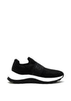 Calvin Klein Womens Knit Slip on Trainers, Black