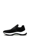 Calvin Klein Womens Knit Slip on Trainers, Black