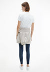 Calvin Klein Jeans Womens Embroidered Logo T-Shirt, White