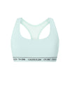 Calvin Klein Racer Back Pastel Bralette, Mint Green