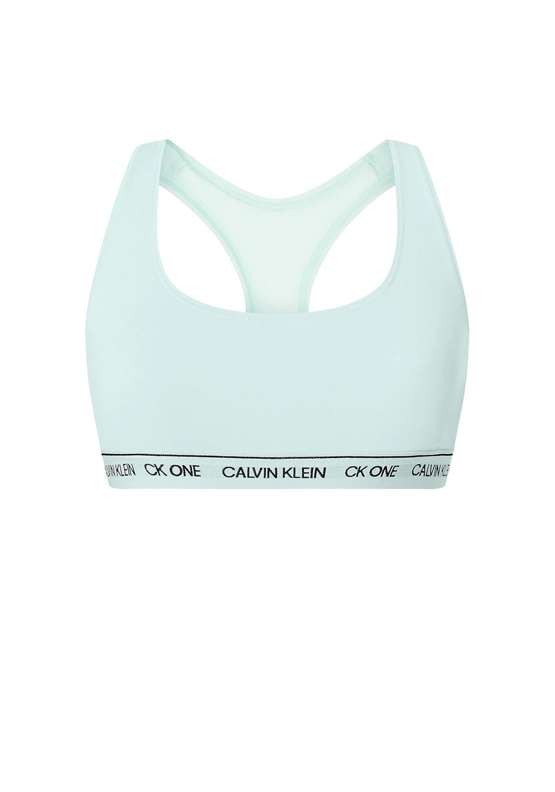 Calvin Klein Racer Back Pastel Bralette, Mint Green