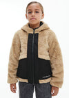 Calvin Klein Jeans Kids Convertible Teddy Puffer Jacket, Black