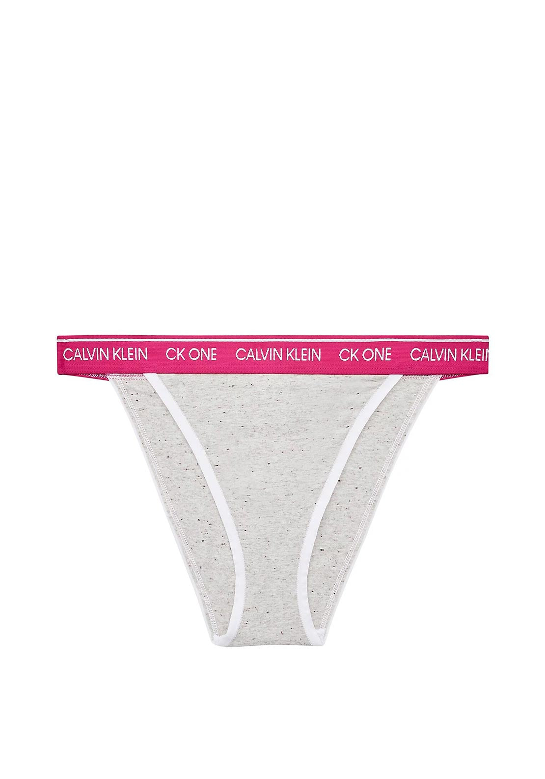 Calvin Klein Logo Brand High Waist Brief, Grey