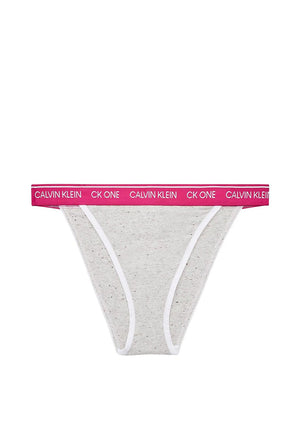 Calvin Klein Logo Brand High Waist Brief, Grey