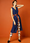 Camelot Split Front Tunic Dress, Dark Blue