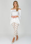 Camelot Embroidered Bell Sleeve Top, White