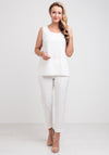 Camelot Crepe Top & Trousers Outfit, White