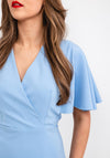 Camelot Bell Sleeve Midi Dress, Powder Blue