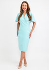 Camelot Bell Sleeve Midi Dress, Turquoise