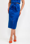 Camelot Shimmer Pencil Skirt, Royal Blue