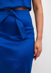 Camelot Shimmer Pencil Skirt, Royal Blue