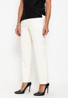 Camelot Tailored Leg Trousers, Cream