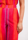 Camelot Ombre Straight Leg Trousers, Pink Multi