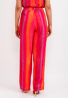 Camelot Ombre Straight Leg Trousers, Pink Multi