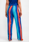 Camelot Ombre Straight Leg Trousers, Blue Multi