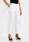 Camelot Tailored Slim Leg Trousers, White