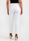Camelot Tailored Slim Leg Trousers, White