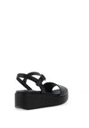 Camper Misia Nubuck Leather Platform Sandals, Black