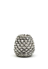 Fern Cottage Pinecone Candle Holder, Silver