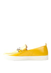 Caprice Leather Patent Loafers, Lemon Yellow
