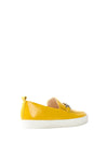 Caprice Leather Patent Loafers, Lemon Yellow