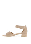 Caprice Suede Block Heel Sandals, Beige