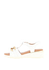 Caprice T Bar Chain Sandals, Off White