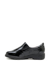 Caprice Patent Leather Slip on Comfort Shoes, Black