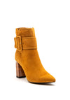 Caprice Suede Pointed Ankle Boot, Mustard