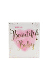 Hello Beautiful Baby Greeting Card, Pink