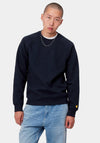 Carhartt WIP Chase Crew Neck Sweater, Navy