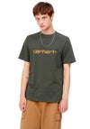 Carhartt Script T-Shirt, Boxwood & Ochre