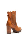 Carmela Leather Block Heel Chelsea Boots, Tan
