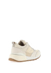 Carmela Leather Quilted Trainers, Cream