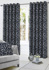 FRD Carmen Eyelet Curtains, Navy