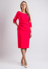 Caroline Kilkenny Isabell Ruched Sleeve Dress, Pink
