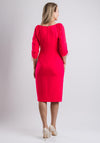 Caroline Kilkenny Isabell Ruched Sleeve Dress, Pink