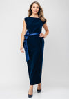 Caroline Kilkenny Monica Bow Trim Dress, Navy