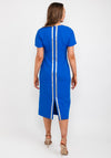 Caroline Kilkenny Riley Keyhole Midi Dress, Blue