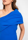 Caroline Kilkenny Vickie Drape Shoulder Maxi Dress, Blue